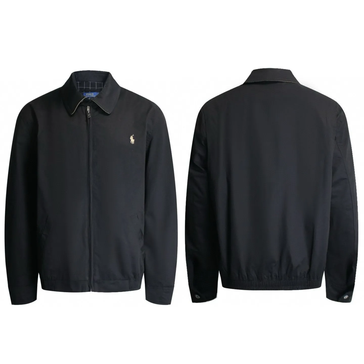 P306 💰Ralph Lauren/Ralph Lauren American vintage classic lapel old cadre retro jacket. Classic design. Timeless classic. The cotton fabric is thick and wide, showing a sense of vintage. The collar and cuffs are decorated with colorful plaid. It looks good on both men and women. Wear it as comfortable as you want. It focuses on relaxed retro YYDS. One piece for both men and women. An indispensable piece for autumn and winter. The most popular jacket at the moment. One hundred percent cotton twill is thick and thick, ⚠️correctly spaced red and green plaid lining, imported high-density embroidery. The Harrington jacket has a loose fit, is short and fat, and is super versatile. It is clean-fitting and is suitable for both men and women. Color: Black Size: M-XXL Size Length Bust Sleeve length Shoulder width M 67 110 61 L 68 114 62 XL 70 118 63 2XL 72 122 64